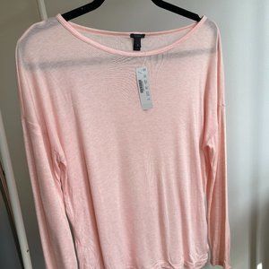 NWT J. Crew Light Pink Tissue Sweater